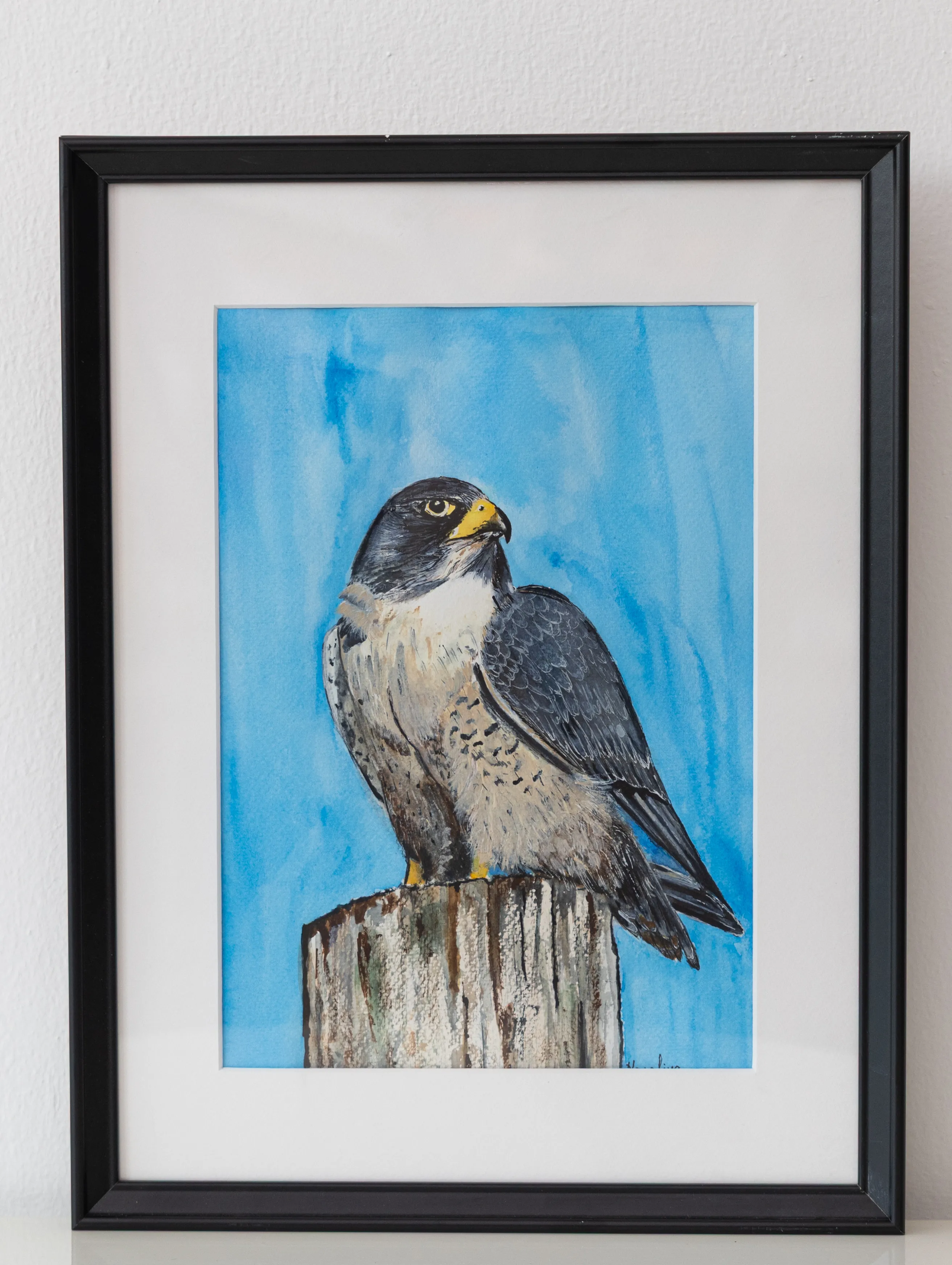Image of Falcon by Nataliya Garbovska, made of Watercolor , Painting medium, from Abu Dhabi, UAE Photo 2 of 2.