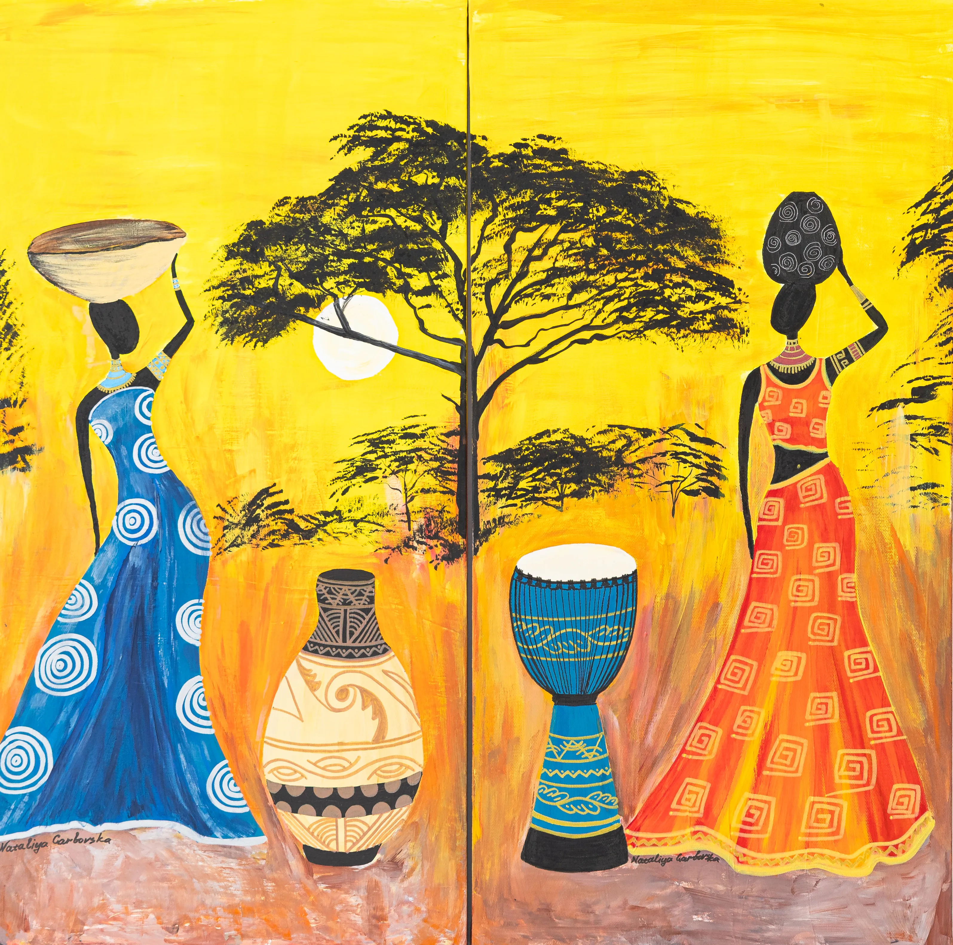 Image of photo-17 by Nataliya Garbovska, made of Acrylic, Painting medium, part of the Africa series Photo 1 of 2.